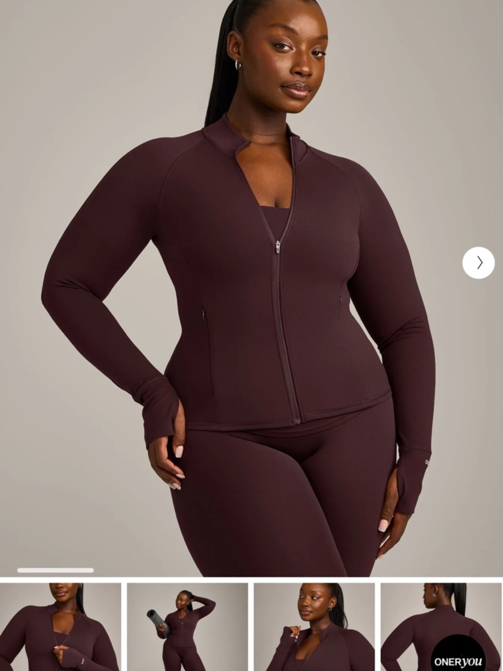 Oner Active SoftMotion Jacket Plum Brown